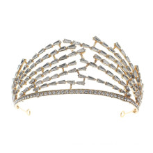 Crown Tiara Wedding Bride Hairband Luxury Hair Accessories Rhinestone Headband Designer Alloy for Women Girls Feast Photo Studio